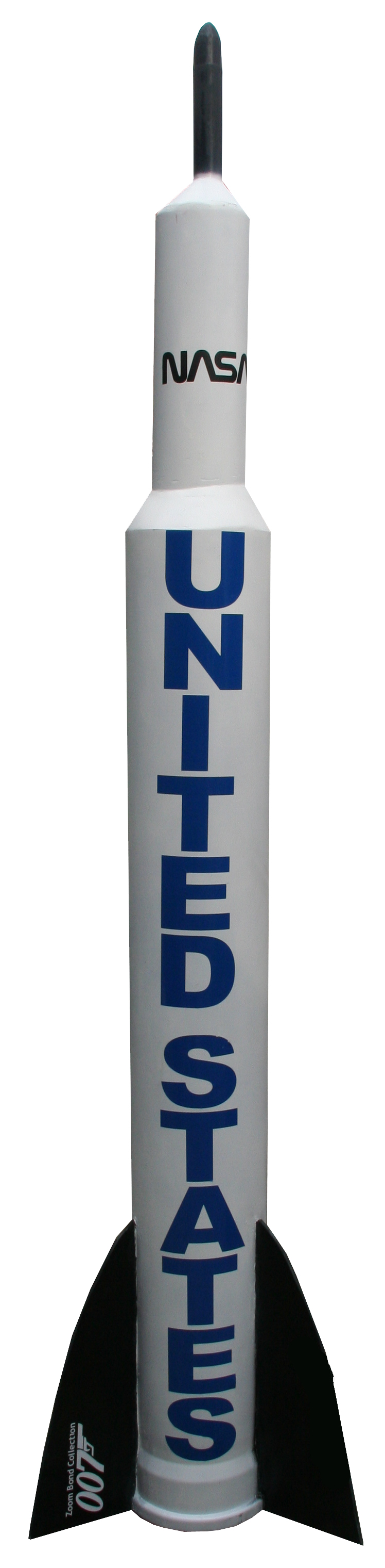 Deko- Requisite aus Agentenfilm "US- Missile" 2,80m, schwarz-weiß